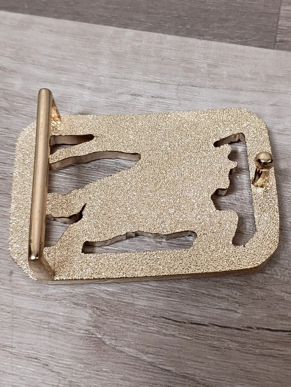 Designer Inspired PRORSUM Knight Horse Silver Gold Brass Tone Metal Belt Buckle